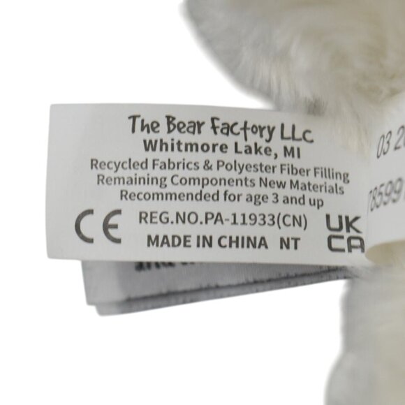 The Bear Factory Cream Teddy Bear Plush Stuffed Toy - Picture 10 of 10
